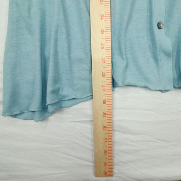 J.Jill‎ Long Sleeve Blue Button Front Lightweight Knit Cardigan Size Petite M - Picture 8 of 10